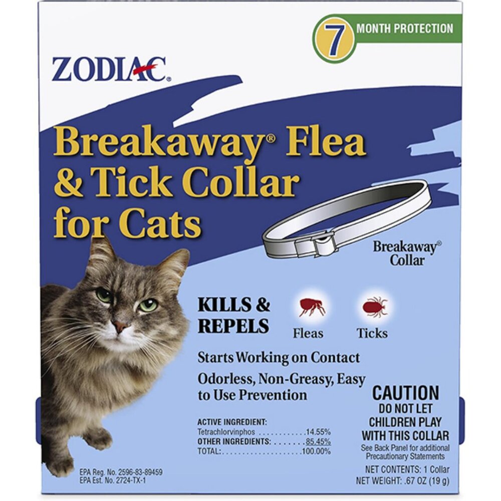 New Breakaway Flea and Tick Collar for Cats 13 Inch Safe and Effective